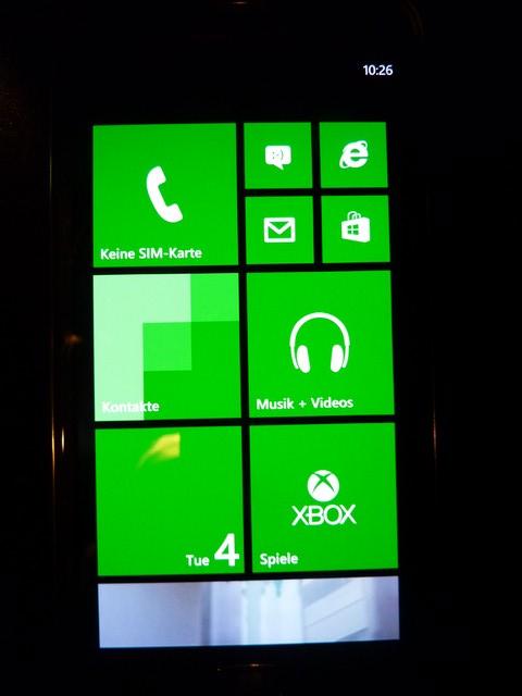 Oberflaeche von Windows Phone 8