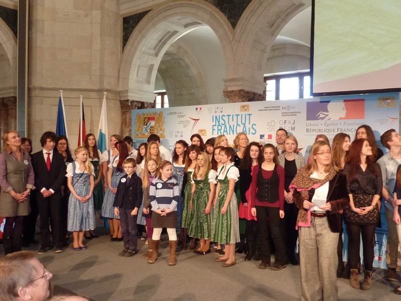Festakt zum 50.Jahrestag der Deutsch-Französischen Freundschaft im Kuppelsaal der Staatskanzlei www.muenchenfenster.de