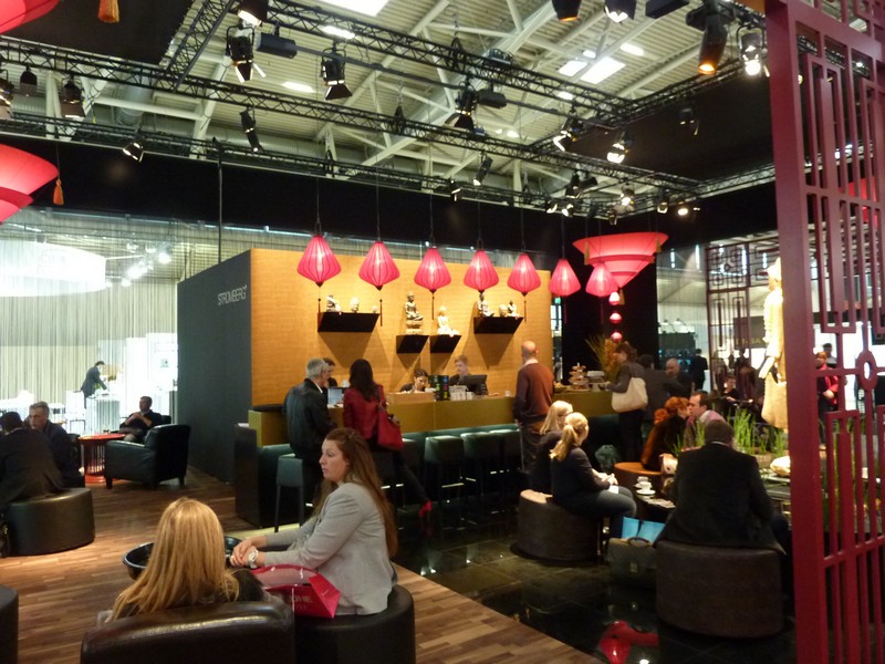 Zum Ausruhen und entspannen lädt diese Lounge den Besucher der Inhorgenta 2013 ein www.muenchenfenster.de