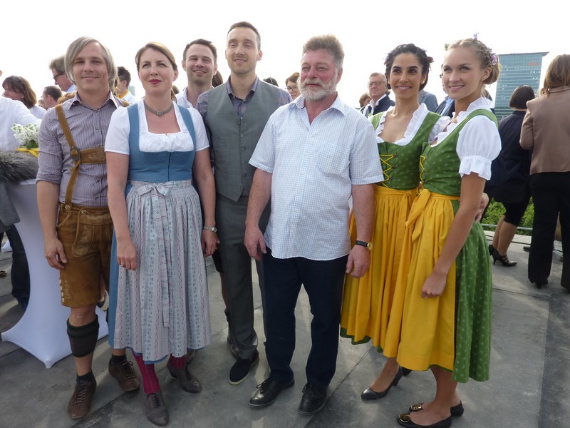 Impressionen vom Richtfest auf dem neu gestalteten Hochbunker www.muenchenfenster.de