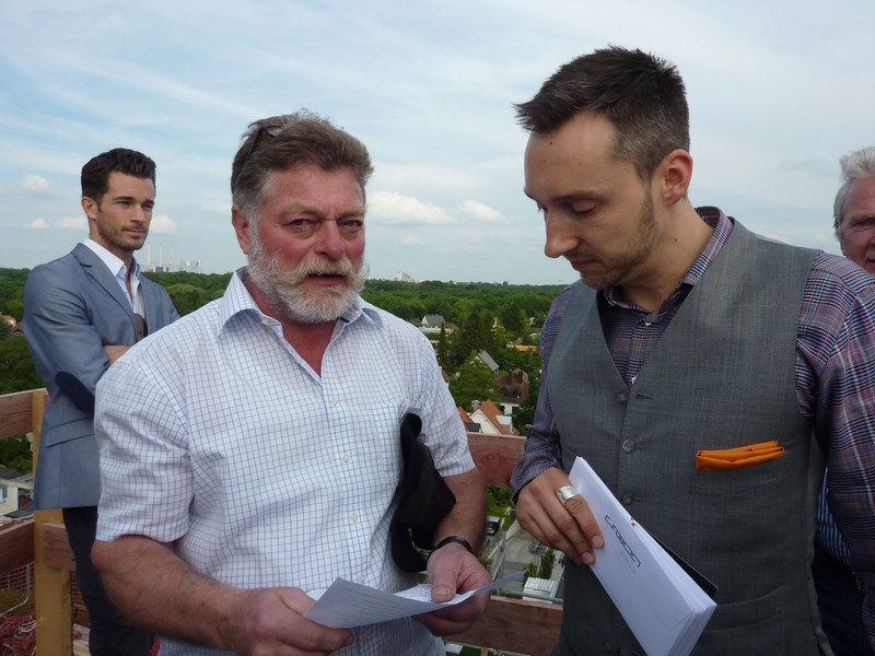 Impressionen vom Richtfest auf dem neu gestalteten Hochbunker www.muenchenfenster.de