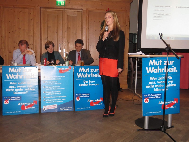 Baur Carina kandidiert zur Stadtratswahl für die AFD wwww.muenchenfenster.de