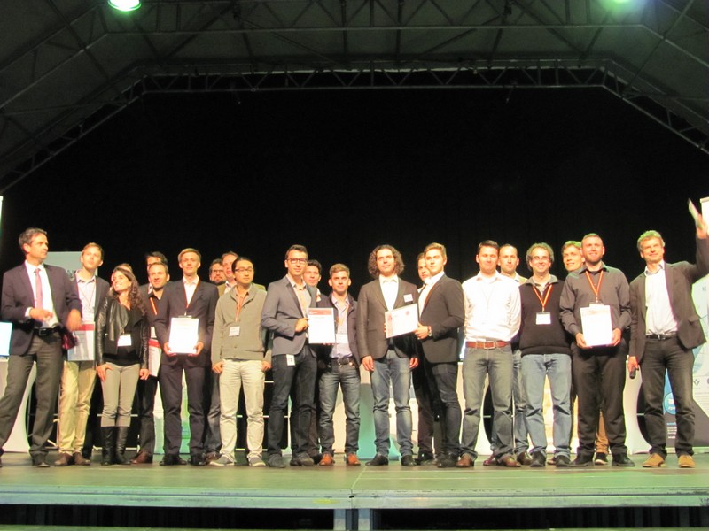 Die Sieger der evobis "Start-up Demo Night" www.muenchenfenster.de