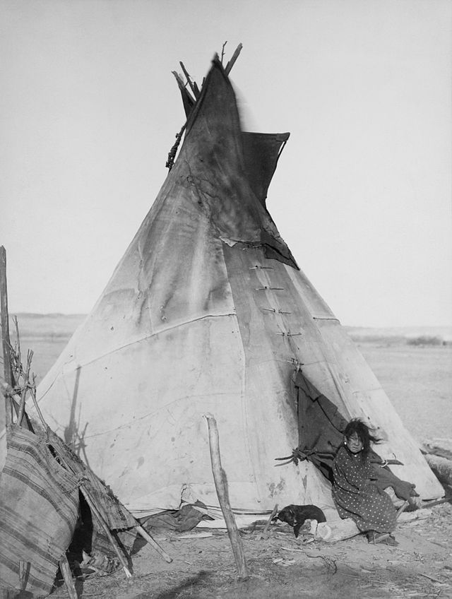Ein Tipi der Oglalas (1891), Foto von John C. H. Grabill www.muenchnerfenster.de