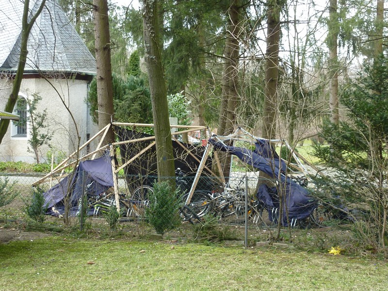 An vielen Orten sah es so aus wie hier,umgafllenen Bäume die den Verkehr beeinträchtigen www.muenchenfenster.de
