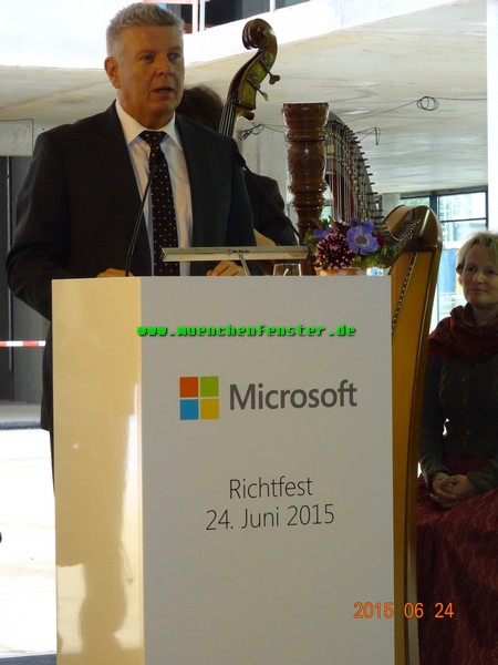 Richtfest der neuen Microsoft-Zentrale in München www.münchnerfenster.de