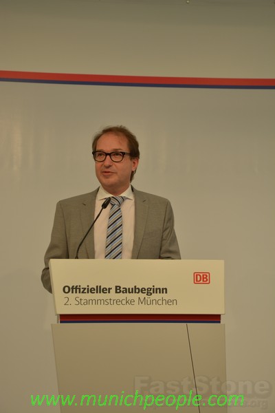 Alexander Dobrindt Baubeginn der 2. Stammstrecke www.europaeischepresseagentur.com www.munichpeople.com