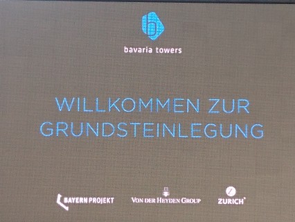 Grundsteinlegung Bavaria Towers www.europaeischepresseagentur.com www.munichcar.de