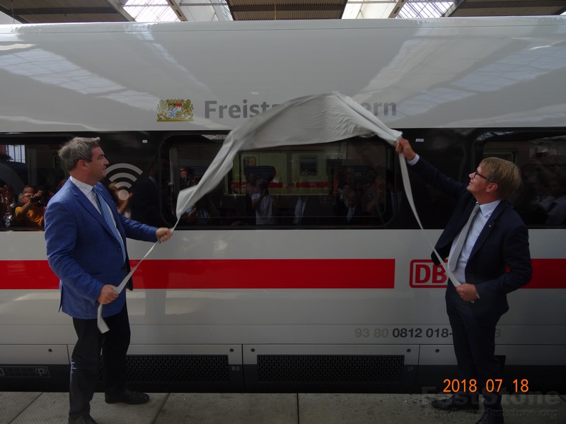 ICE 4 Taufe auf den Namen Freistaat Bayern www.munichpeople.com www.europaeischepressegaentur.com