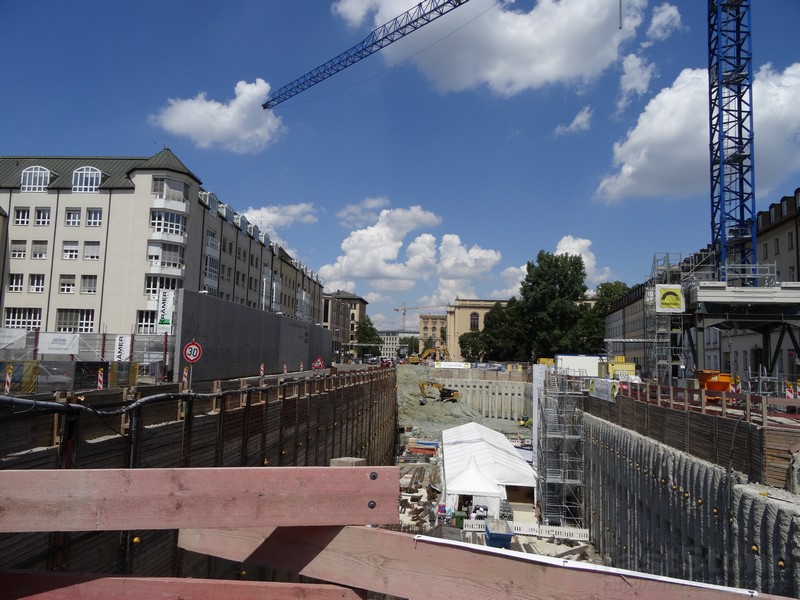 Tiefgaragen Baustelle Thomas Wimmer Ring www.europaeischepresseagentur.com www.muenchenfenster.de