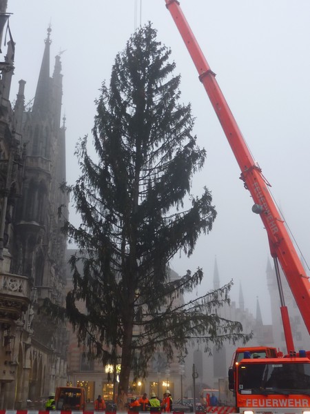 Ein Hauch von Weihnachten liegt ueber der Stadt