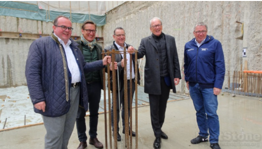 Grundsteinlegung am 25 April 2023 Büschl Ehrert u Klein